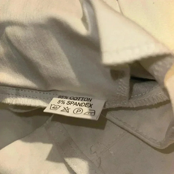 Flare leg white pants woman’s y2k waist 13.5, rise 9, inseam 29 - Picture 6 of 6